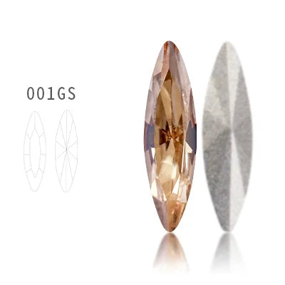 4x15mm Nails Glue Rhinestones Glass Strass Pointback DIY Art Crafts Fancy Stones High Quality AB Color Nail Art Decoration Stone