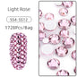 1728pcs Six Grid Mixed Round Nail Flatback Crystal Rhinestones 26 Colors Shiny Glue on Nail Art Phone Shells Make Up Rhinestones