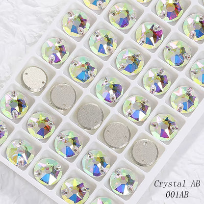 Cushion Rhinestones Glitter Opal Series Glass Charms Nail Art  Beads Jewelry Making Accessories Glass Beads Stones