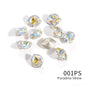 10x12mm Eye Shape Glass Stones Crystal Strass Rhinestones for Shoes Decoration Pointback Crystal Jewelry Making Accessories