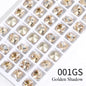 10mm Square Pointback Glass Beads Glitter Gems Summer Korean Nail Parts Rhinestones Bulk Wholesale Crafts Jewelry Accessories