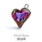 Heart Shape Jewelry DIY Rhinestones Claw Set Jewelry Making Decoration Copper Base Necklace Bracelets Crystal Stones