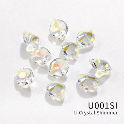 10x12mm Eye Shape Glass Stones Crystal Strass Rhinestones for Shoes Decoration Pointback Crystal Jewelry Making Accessories