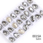 10x14mm Drop Shape Glass Rhinestones Vintage Crystal Strass For Jewelry Making Pointback Drop Stone Rhinestones