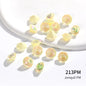 8mm Pointback Glass Rhinestone Glitter Nail Charms Jewelry Making Accessories Glue On Crystal Stones DIY Supplies