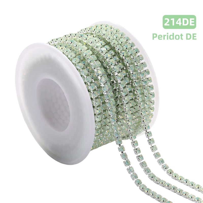 SS12 Opal Mocha Series Claw Chain Rhinestone Flatback Crystal Jewelry Making DIY Crafts Accessories Sew On Clothes Decoration