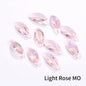 7X15mm Navette Pointback Glass Rhinestones Korean Nail Parts  Luxury Nail Charms For Crystal Penant Crafts Jewelry Accessories