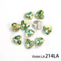 10mm Heart Nail Art Glass Rhinestones Glitter Rhinestones for Nails Decoration Pointback Crystal Strass Rhinestones