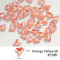 50pcs 8x9mm Glass Strass Point Back Heart Rhinestones Glitter Mocha Series Glue On Nails Rhinestone Decoration Stones