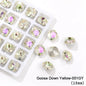 10 mm Cushion Glass Stones Square Crystal Strass Rhinestones for Nails Decoration Pointback Crystal Jewelry Making Accessories