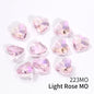 12mm Heart Pointback Glass Rhinestone Summer Nail Art Design Decor For Nail Sequins Glitter Gems Clothes Decoration Accessories