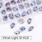 7x10mm Drop Crystal Strass Shiny Charms Nail Art Decoration Gem Stone Jewelry Making Accessories Glass Strass Stones