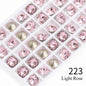 10mm Square Pointback Glass Beads Glitter Gems Summer Korean Nail Parts Rhinestones Bulk Wholesale Crafts Jewelry Accessories