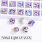 8mm Cushion Rhinestones Glitter Glass Charms Nail Art Gem Beads Jewelry Making Accessories Glass Beads Stones