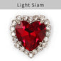 TonyBead kuku logam yang digunakan pada pakaian,heart Shape Glass Rhinestones With Claw Sew On Crystal Stone Metal Base Buckle For Clothes Strass Diamond Sewn Rhinestones
