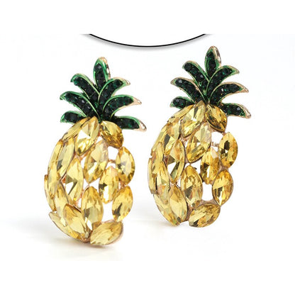 1pcs Vintage luxury yellow pineapple brooch creative design versatile silk scarf brooch