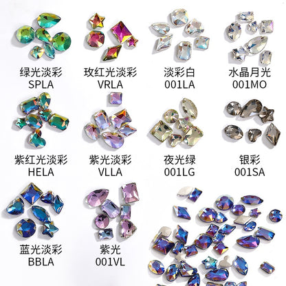 Flat Bottom Nail Art Crystal Autumn High-end K-grade Glass Diy Nail Stickers Decorative Rhinestones