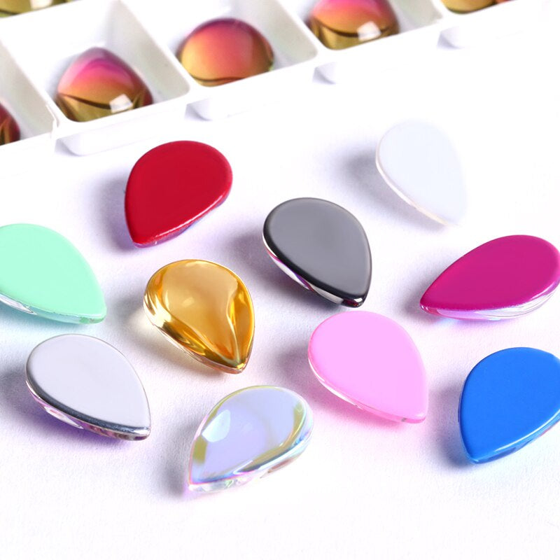 10pcs TonyBead K9 Fancy Rhinestones Glass Drop Tear Diamond Stones Strass Rhinestones Stone Sewing Ornaments Bright for Accessories