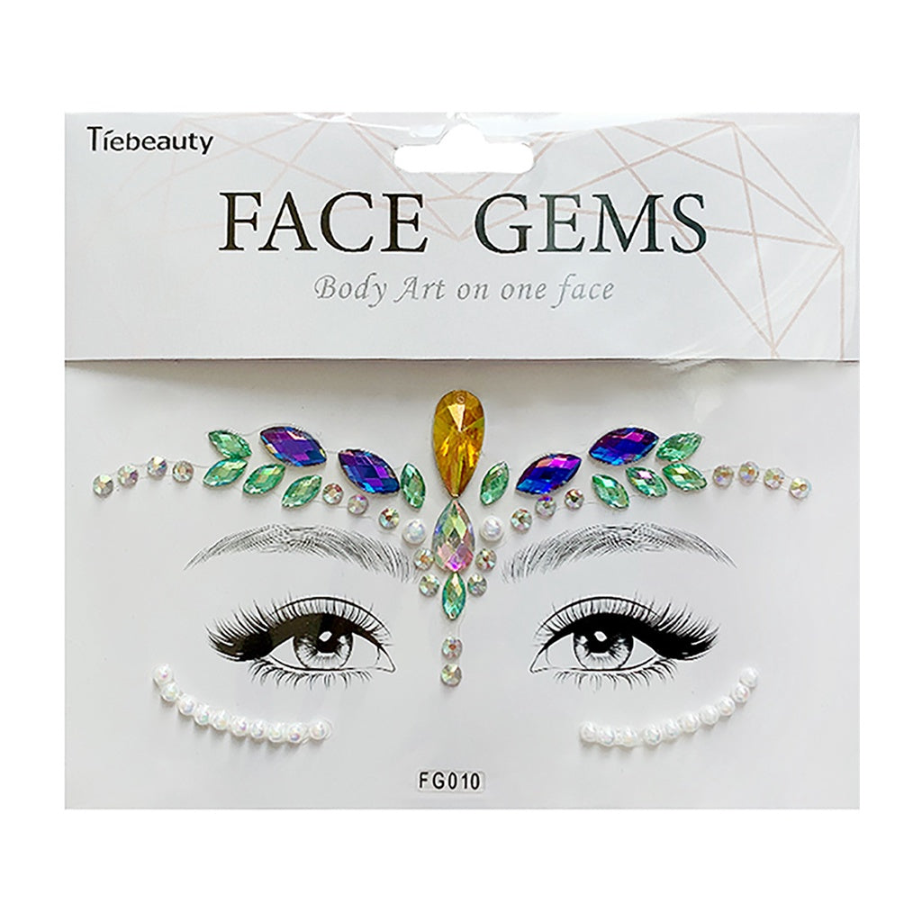 Tattoo Sticker Face Rhinestone Diamond Forehead Stickers Creative Stage Beauty Stickers Face Pasters