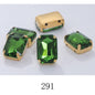 Rectangle Shape 10X14 13X18mm Glass Rhinestones With Claw Sew On Stone Strass Diamond For Clothes Rhinestones for Crystal Crafts