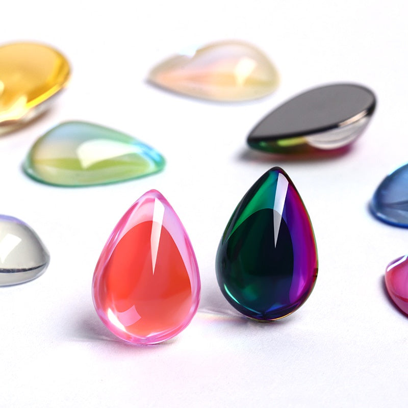 10pcs TonyBead K9 Fancy Rhinestones Glass Drop Tear Diamond Stones Strass Rhinestones Stone Sewing Ornaments Bright for Accessories