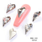Crystal K9 Sweet Heart Point Back 15mm Ab Heart K9 Crystal Rhinestones For Nail Decorations