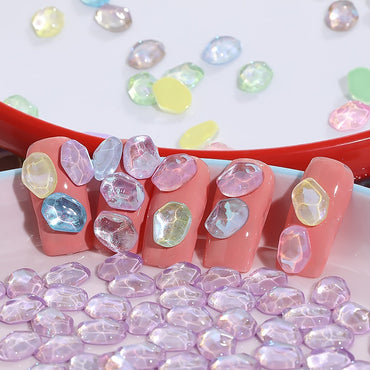 TonyBead 50PCS Decorations Art Nails holographic Accessories Rhinestones Glitters Cute Parts Stones For Gluing Stones Material Gems 3D