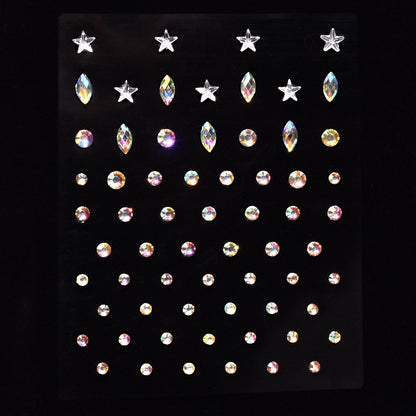 Children's Stage Performance Face Stickers Stickers Crystal Eyes Rhinestone Stickers Swarovski