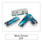 Rectangle 5x10 5x15 7x21mm Glass Crystal Sew On Rhinestones With Silver Claw Handicrafts Glitter Stones For Dress Beeds