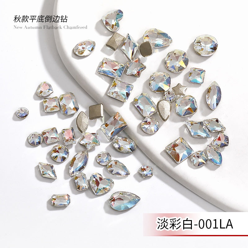Flat Bottom Nail Art Crystal Autumn High-end K-grade Glass Diy Nail Stickers Decorative Rhinestones