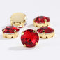 8/10mm 50pcs Round Rhinestones With Golden Claw for Dress Sew On Crystal Stone for Crafts Rhinestones Embellishments