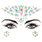 EDM Electronic Music Festival Face Pasters Eyebrow Stick-on Crystals Resin Drill Carnival Diamond Sticker Masquerade Face Decoration