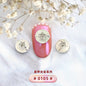 New Designs Ppearl Nail Art Salon Supplies Zircon Diy 3d Metal Alloy Nail Art Charms Stickers
