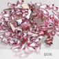 50pcs Flat Back Crystal Nail Parts Hearts 50 Pieces 3D Glass Rhinestones for Needlework Decoration Glitter Gems Design Fac