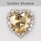 TonyBead kuku logam yang digunakan pada pakaian,heart Shape Glass Rhinestones With Claw Sew On Crystal Stone Metal Base Buckle For Clothes Strass Diamond Sewn Rhinestones