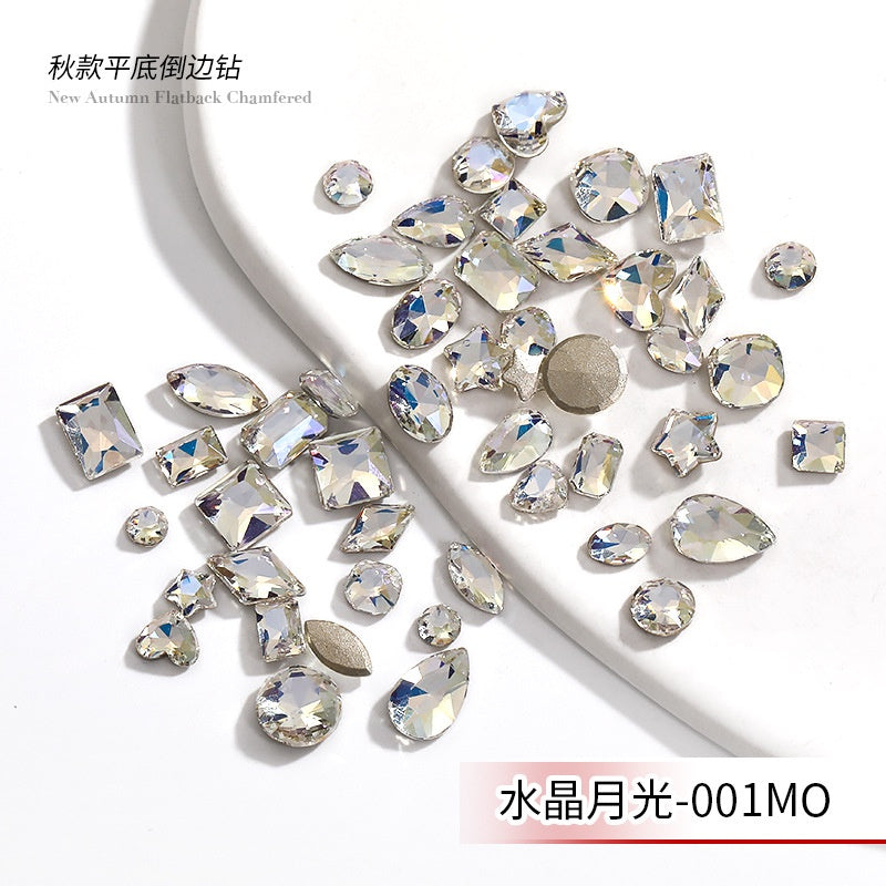Flat Bottom Nail Art Crystal Autumn High-end K-grade Glass Diy Nail Stickers Decorative Rhinestones