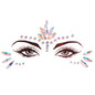 EDM Electronic Music Festival Face Pasters Eyebrow Stick-on Crystals Resin Drill Carnival Diamond Sticker Masquerade Face Decoration