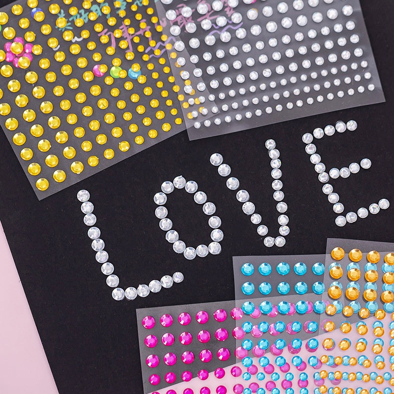 Acrylic Diamond Stickers DIY Masquerade Album Mobile Phone Gem Diamond Sticker Cross-Border Crystal Sticker
