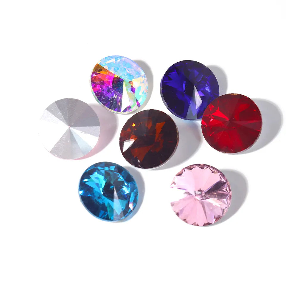 10/12mm Round Shape Crystal Rhinestones Crystal for Clothing Accessories Jewelry Making