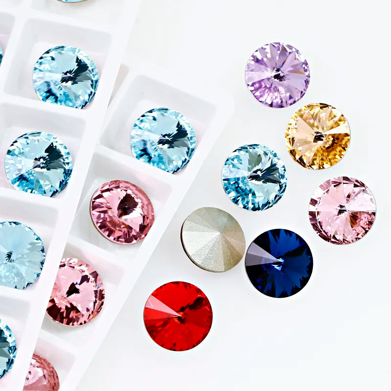 16/18mm Round Shape Crystal Strass Applique Rhinestones For Hair Clothes Sewing On Clothing