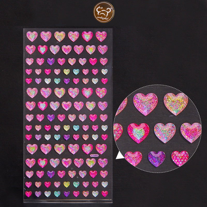 Cross-Border Hot Sell Face Rhinestone Diamond Sticker Eyebrow Eye Pad Forehead Face Decoration Acrylic Crystal Sticker Party Diamond Sticker