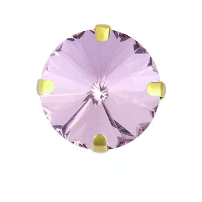 8/10mm Round Shape Crystal Rhinestone Sew On Gold Claw Rhinestone for Clothing Accessories
