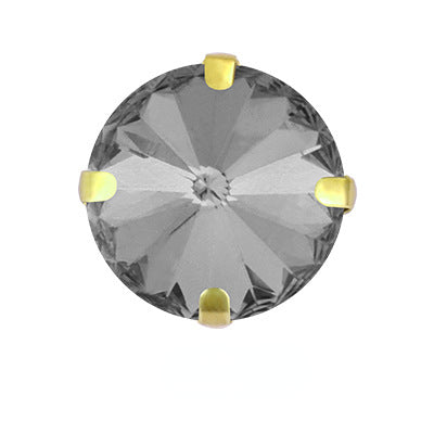 8/10mm Round Shape Crystal Rhinestone Sew On Gold Claw Rhinestone for Clothing Accessories