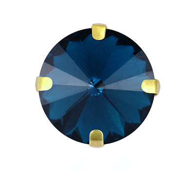 8/10mm Round Shape Crystal Rhinestone Sew On Gold Claw Rhinestone for Clothing Accessories
