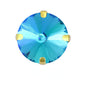 8/10mm Round Shape Crystal Rhinestone Sew On Gold Claw Rhinestone for Clothing Accessories