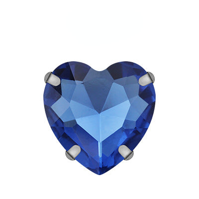 Heart Shape 18mm Shiny Crystal Rhinestone DIY Sew On Rhinestones Clothing Garment Accessories