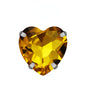 Heart Shape 18mm Shiny Crystal Rhinestone DIY Sew On Rhinestones Clothing Garment Accessories