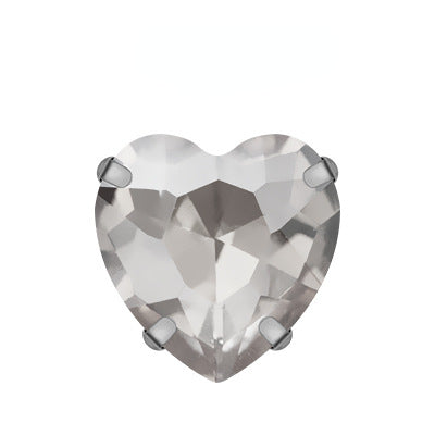 Heart Shape 18mm Shiny Crystal Rhinestone DIY Sew On Rhinestones Clothing Garment Accessories
