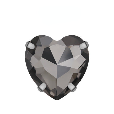 Heart Shape 18mm Shiny Crystal Rhinestone DIY Sew On Rhinestones Clothing Garment Accessories