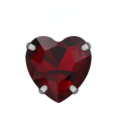 Heart Shape 18mm Shiny Crystal Rhinestone DIY Sew On Rhinestones Clothing Garment Accessories